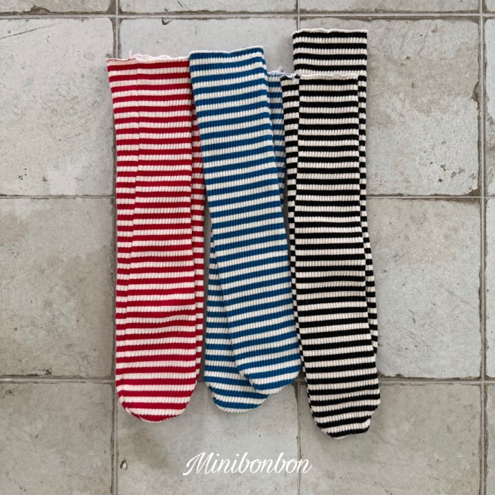 【予約】friends border socks  / minibonbon