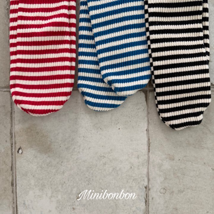 【予約】friends border socks  / minibonbon