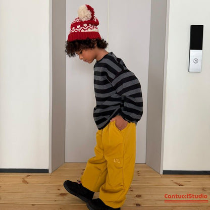 【予約】cocoa border T  / cantucci studio (XS-XL, Adult)