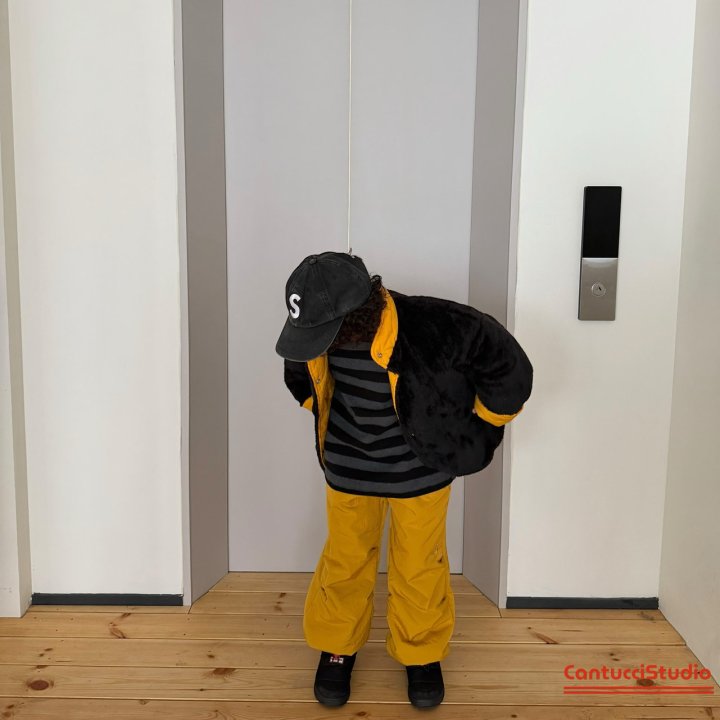 【予約】cocoa border T  / cantucci studio (XS-XL, Adult)