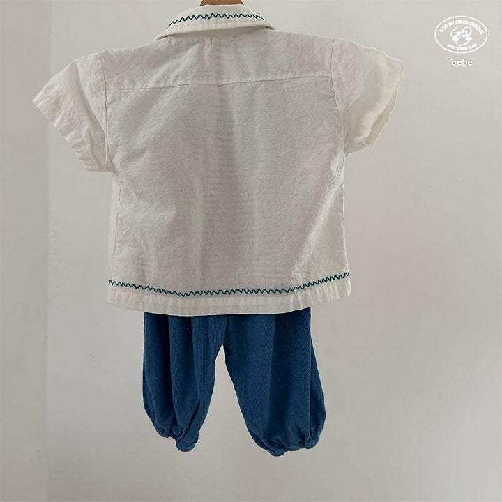 【予約】wave shirt / goubebe물결