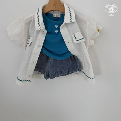 【予約】wave shirt / goubebe물결