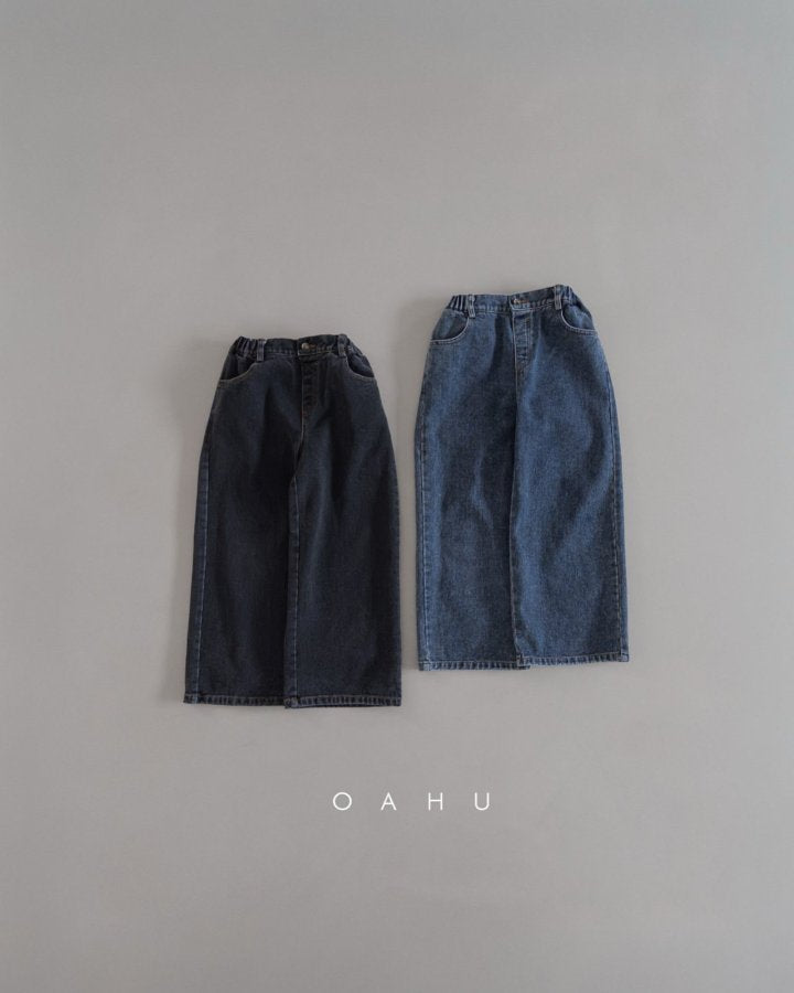 【予約】earth wide denim pants / oahu (S-JXL)