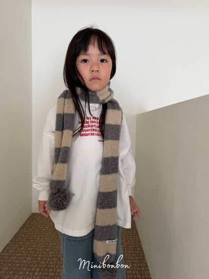 【予約】border muffler  / minibonbon