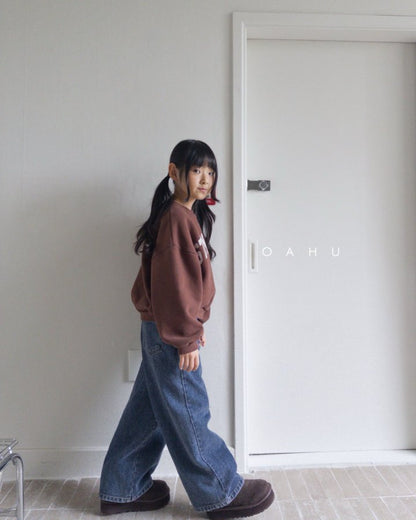 【予約】earth wide denim pants / oahu (S-JXL)
