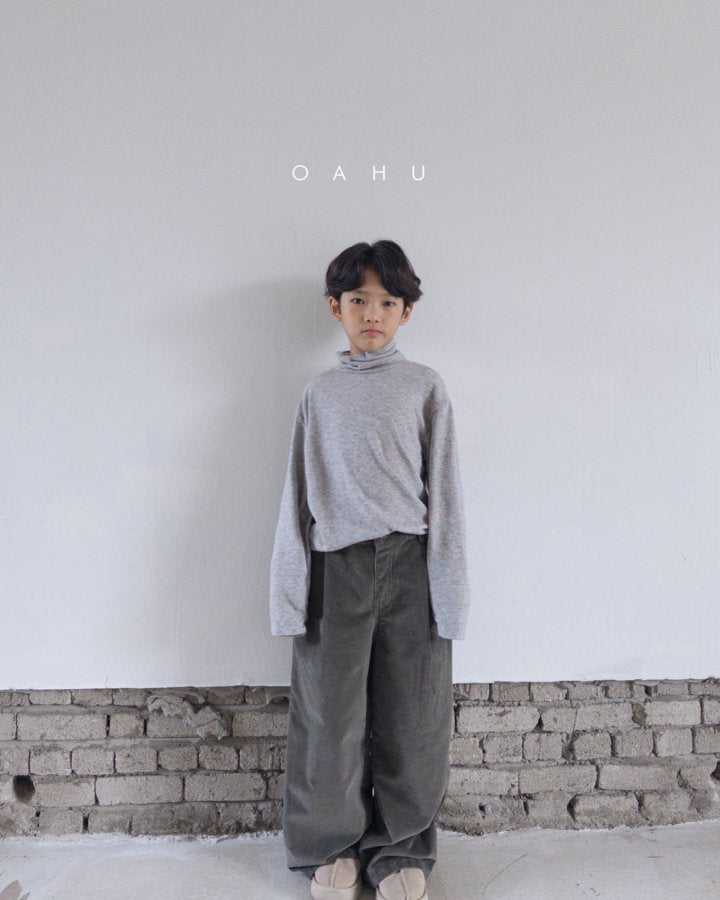 【予約】wool basic polo T  /  oahu (S-JXL)