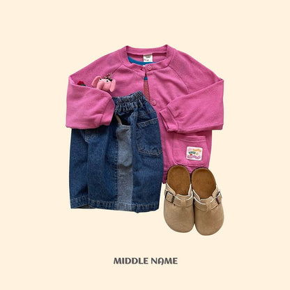 【予約】summer patch cardigan / middle nameS-JM