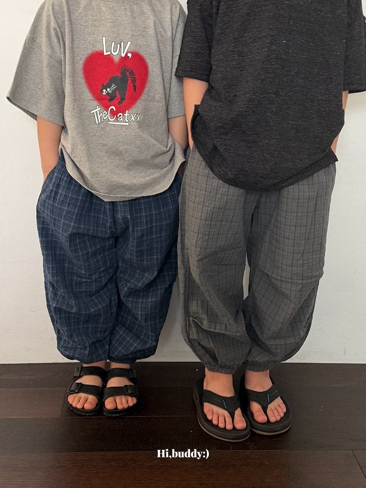【予約】check jogger pants / hibuddy(S-JL)