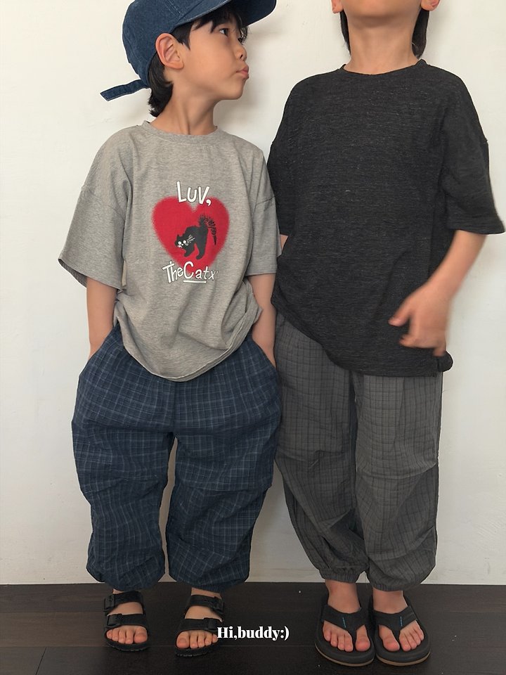 【予約】check jogger pants / hibuddy(S-JL)