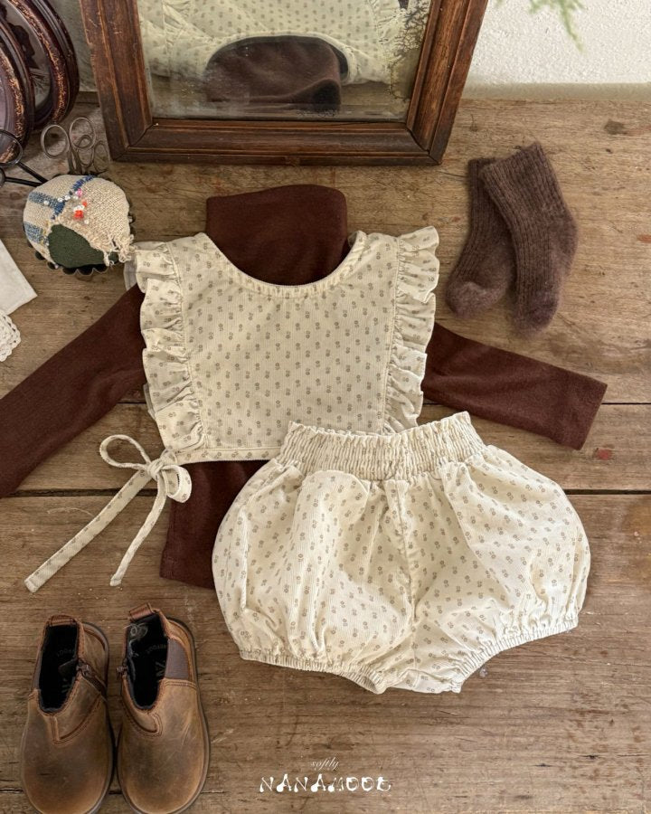 【予約】Florey frill set  / nanamood  (6m-18m)