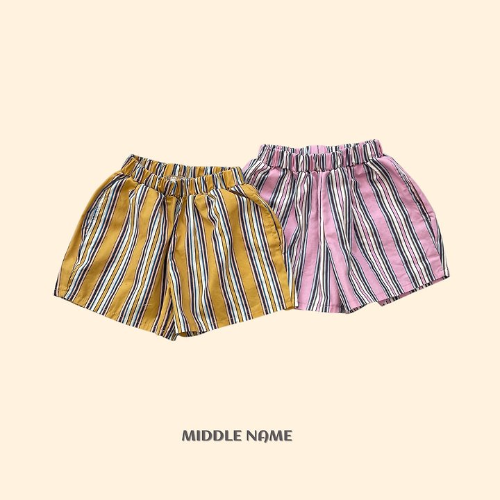 【予約】trunk stripe pants / middle nameS-JM