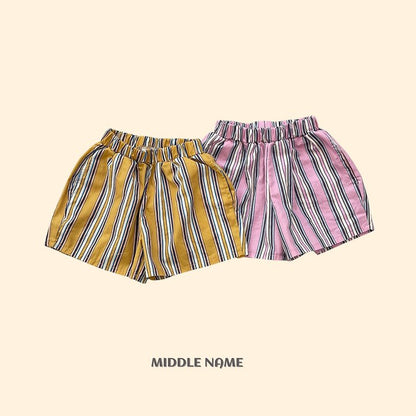 【予約】trunk stripe pants / middle nameS-JM