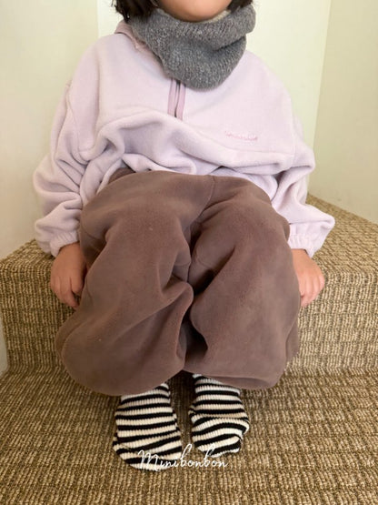 【予約】hood half zip up  / minibonbon (XS-JL)