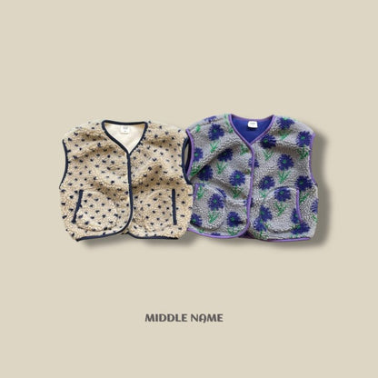 【予約】boa vest / middle name (S-JM) 덤블