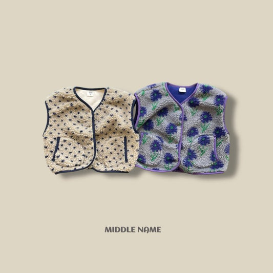 【予約】boa vest / middle name (S-JM) 덤블