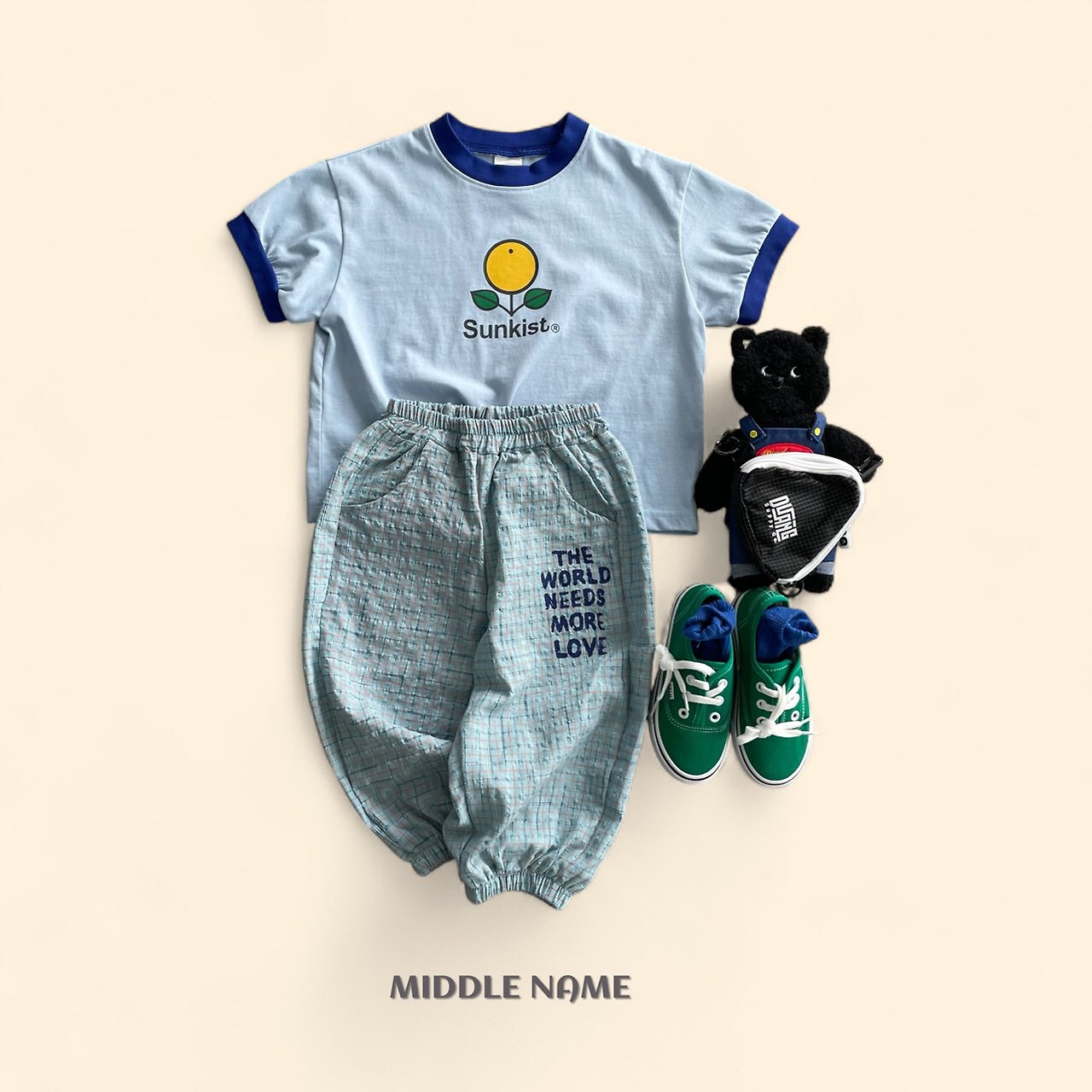 【予約】check jogger pants / middle nameS-JM