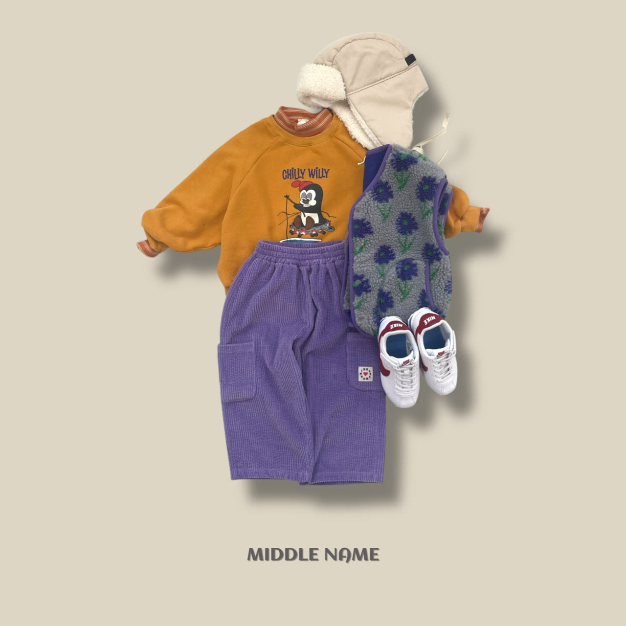 【予約】WILLY raglan mtm  / middle name (S-JM)