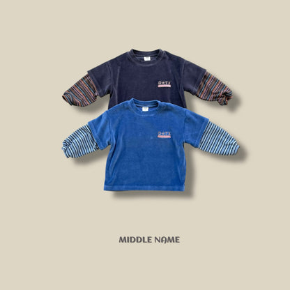 【予約】velour layered T  / middle name (S-JM)