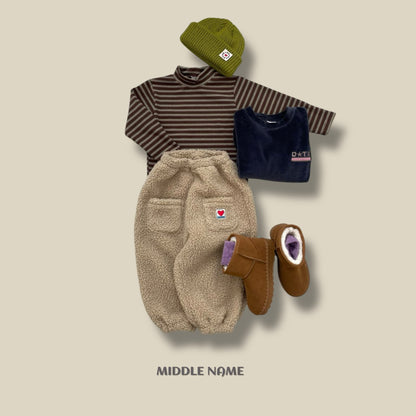 【予約】border half polo T  / middle name (S-JM)