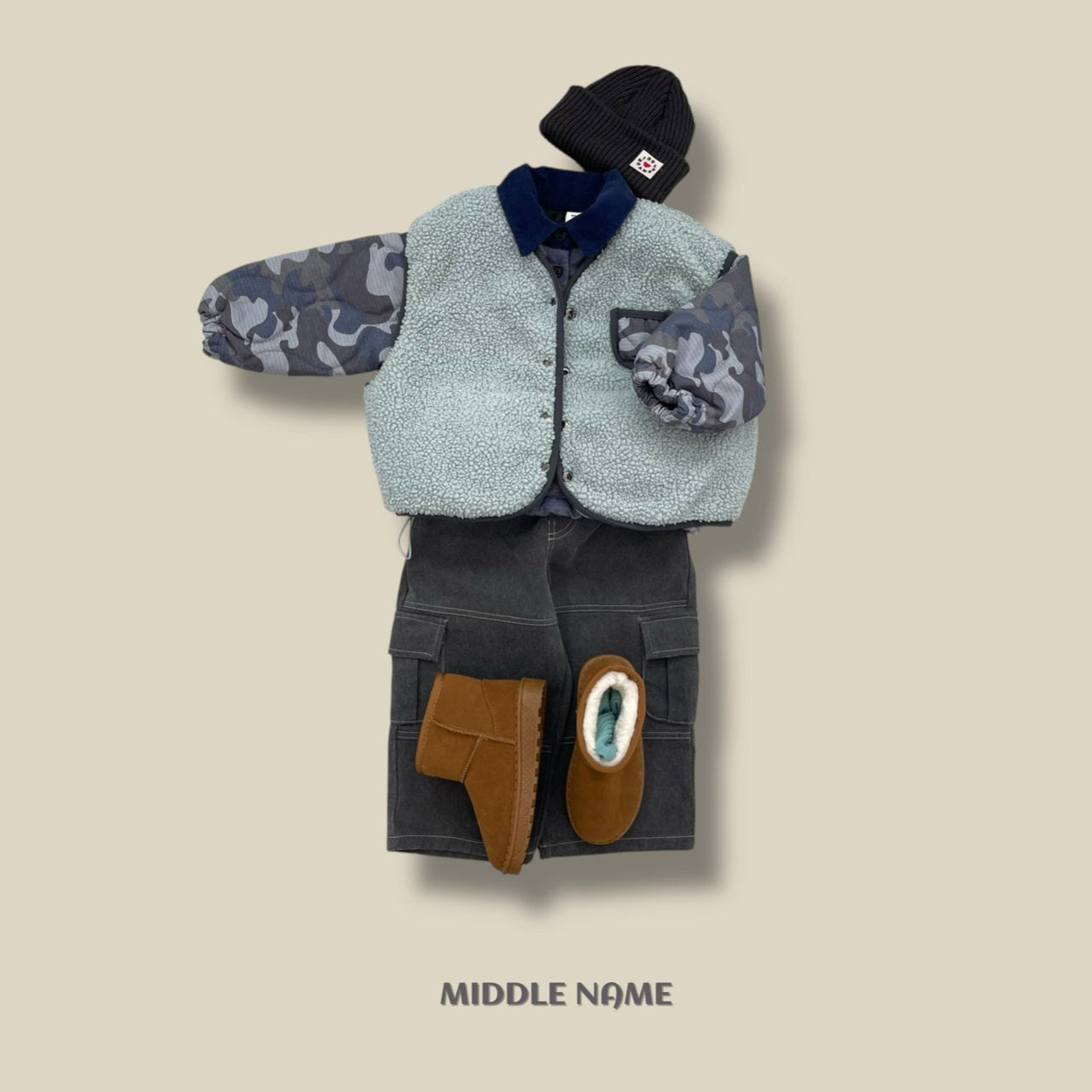 【予約】camouflagey bonding T  / middle name (S-JM)