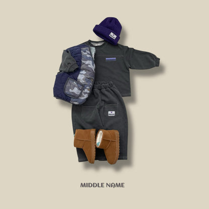 【予約】camouflagey reversible vest  / middle name (S-JM)