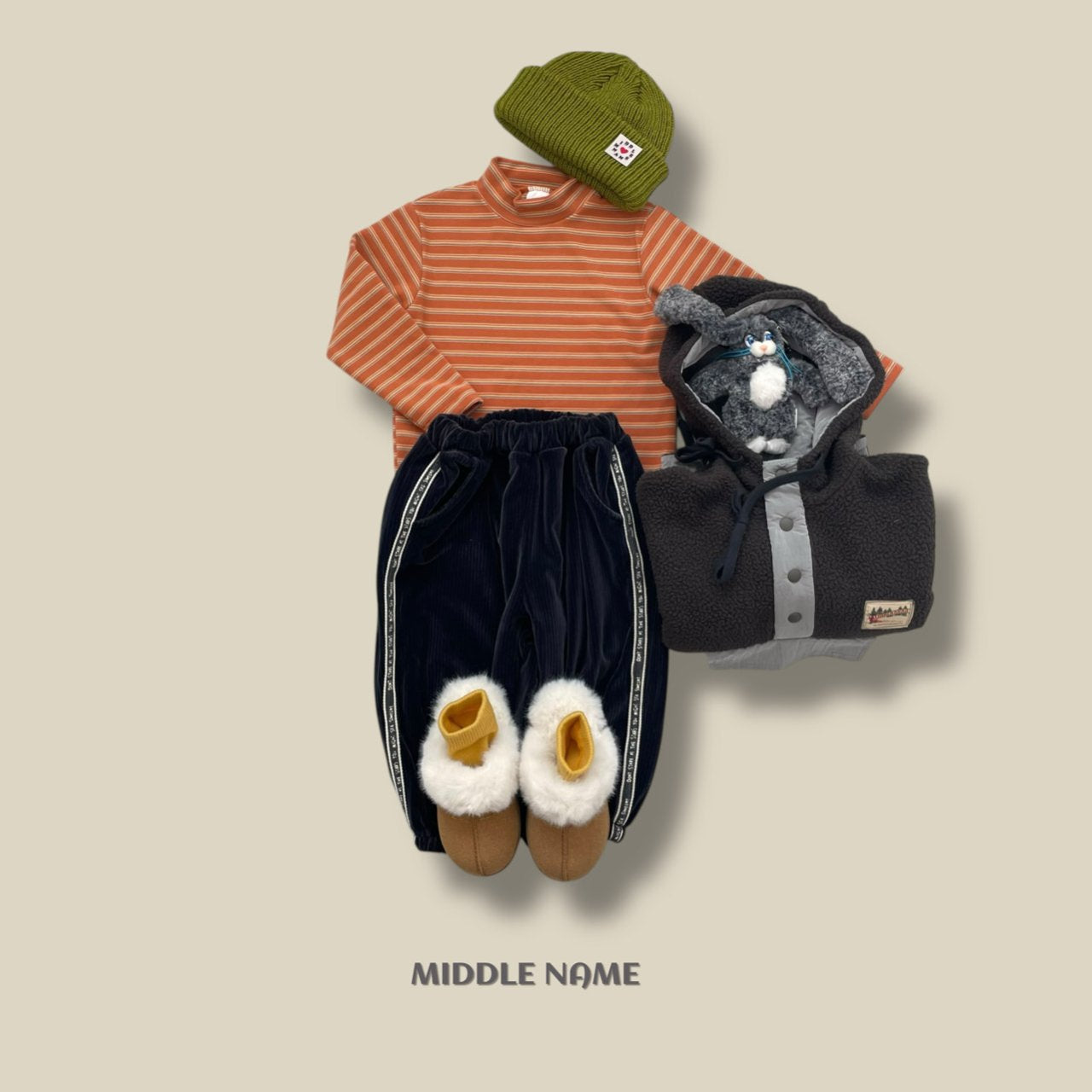 【予約】border half polo T  / middle name (S-JM)