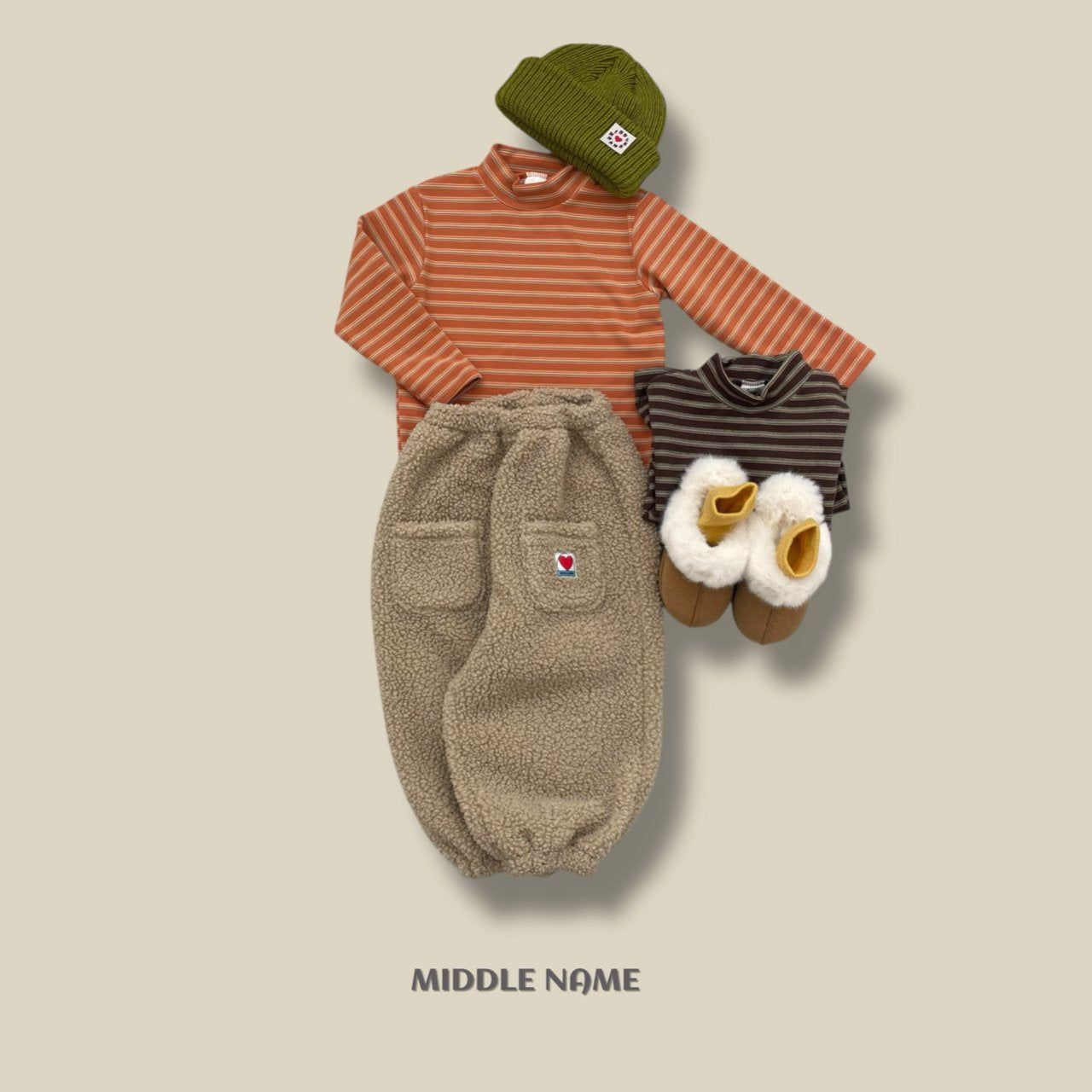 【予約】border half polo T  / middle name (S-JM)