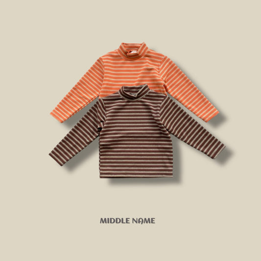 【予約】border half polo T  / middle name (S-JM)