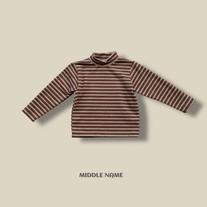 【予約】border half polo T  / middle name (S-JM)