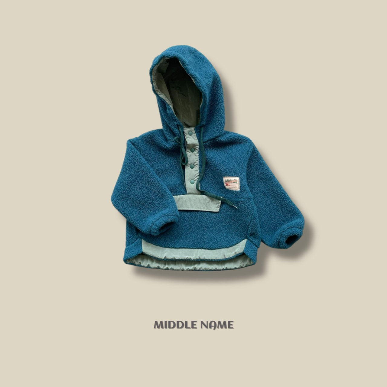 【予約】fleece hood anorak  / middle name (S-JM)