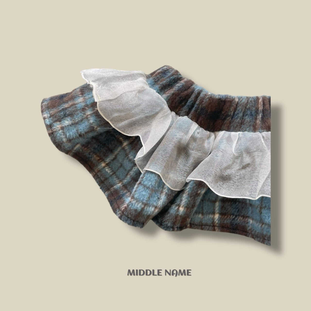 【予約】check layered skirt  / middle name (S-JM)　