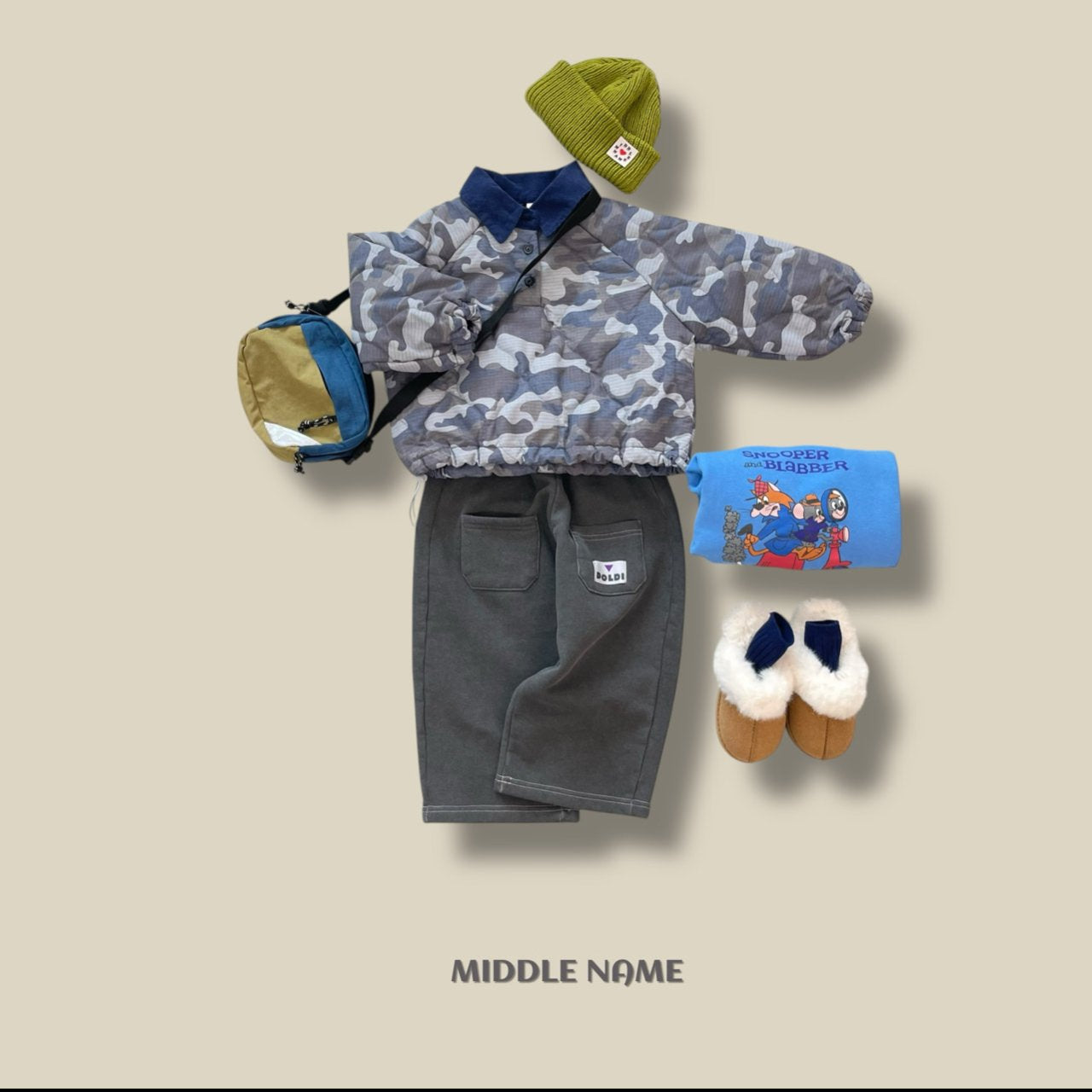 【予約】camouflagey bonding T  / middle name (S-JM)