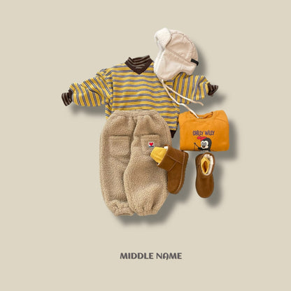 【予約】border half polo T  / middle name (S-JM)