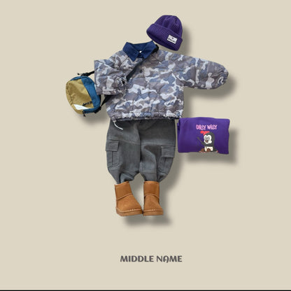 【予約】camouflagey bonding T  / middle name (S-JM)
