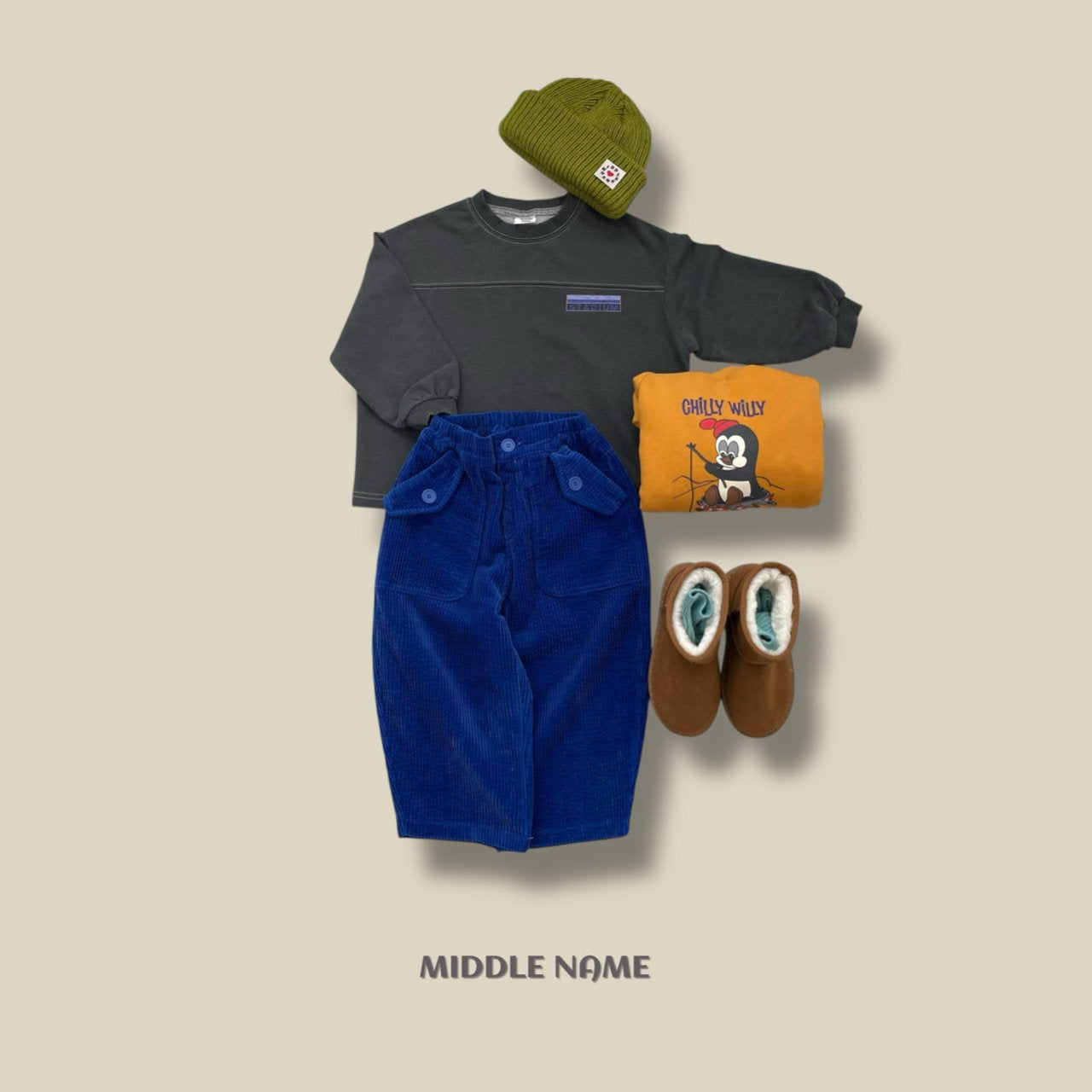 【予約】pigment line T  / middle name (S-JM)