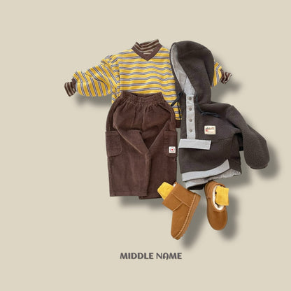 【予約】border half polo T  / middle name (S-JM)