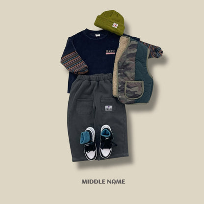 【予約】velour layered T  / middle name (S-JM)