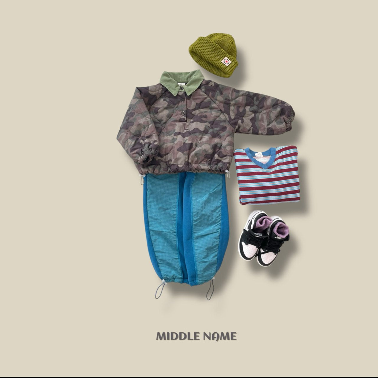 【予約】camouflagey bonding T  / middle name (S-JM)