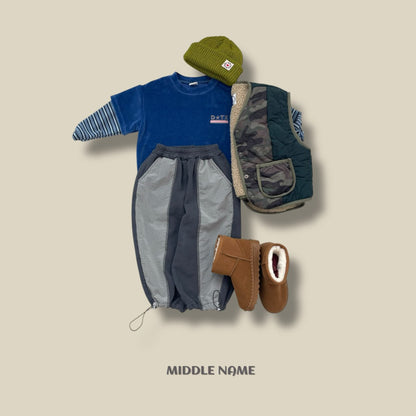 【予約】velour layered T  / middle name (S-JM)