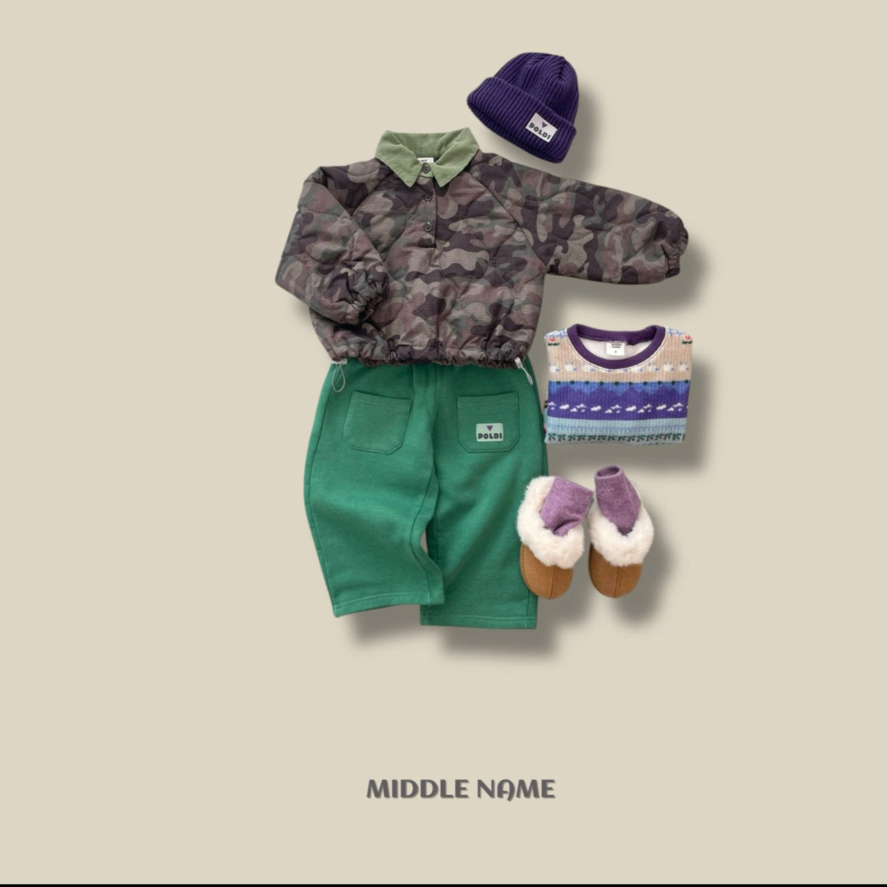 【予約】camouflagey bonding T  / middle name (S-JM)