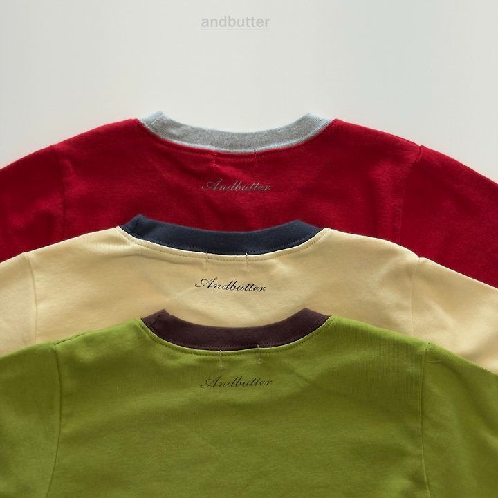 【予約】 Candy Color T-Shirt / andbutter(S-JM)