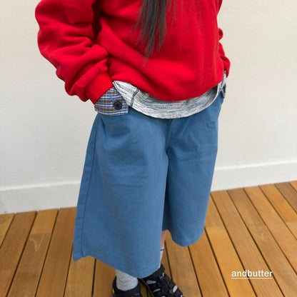 【予約】Hidden Check Bermuda Pants / andbutter(S-JM)
