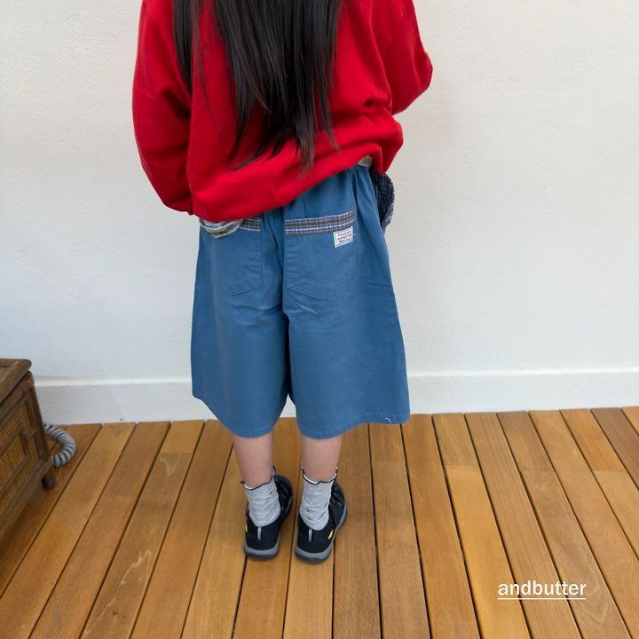 【予約】Hidden Check Bermuda Pants / andbutter(S-JM)