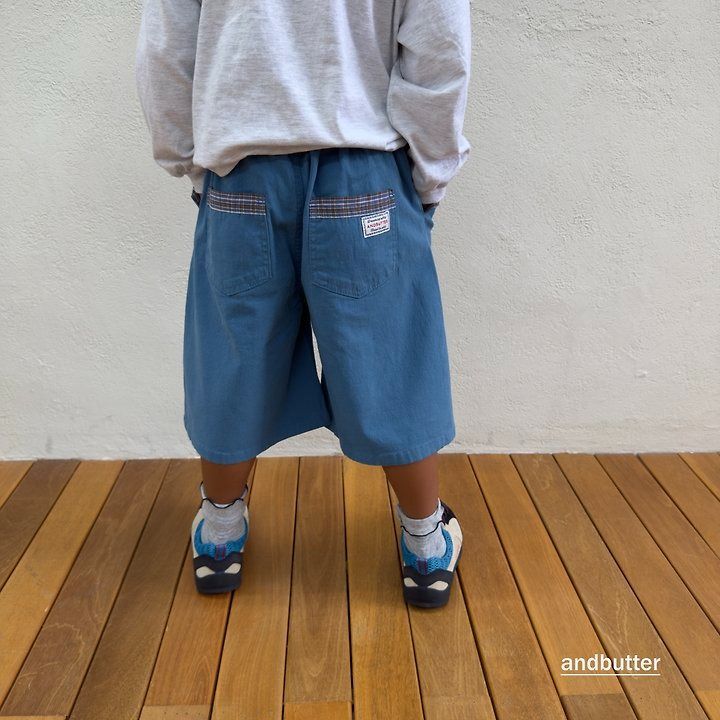 【予約】Hidden Check Bermuda Pants / andbutter(S-JM)