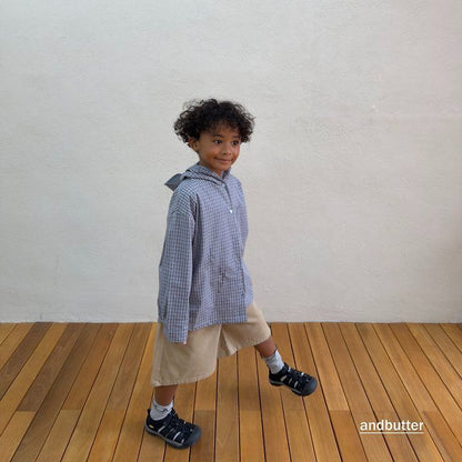 【予約】Hidden Check Bermuda Pants / andbutter(S-JM)