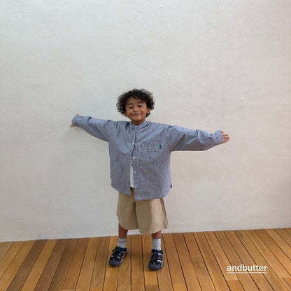 【予約】Hidden Check Bermuda Pants / andbutter(S-JM)