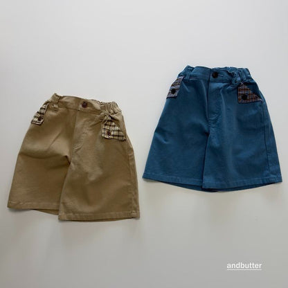 【予約】Hidden Check Bermuda Pants / andbutter(S-JM)
