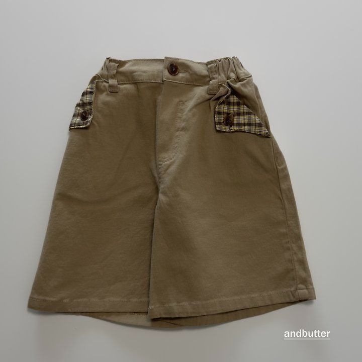 【予約】Hidden Check Bermuda Pants / andbutter(S-JM)