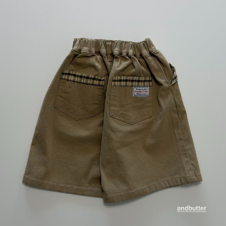 【予約】Hidden Check Bermuda Pants / andbutter(S-JM)