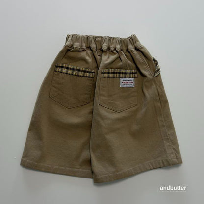 【予約】Hidden Check Bermuda Pants / andbutter(S-JM)